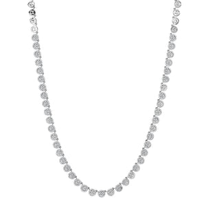 Sparkle & Smile Diamond Happy Face Tennis Necklace