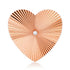 Jumbo Fluted Gold & Diamond Heavenly Heart Ring