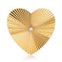 Jumbo Fluted Gold & Diamond Heavenly Heart Ring