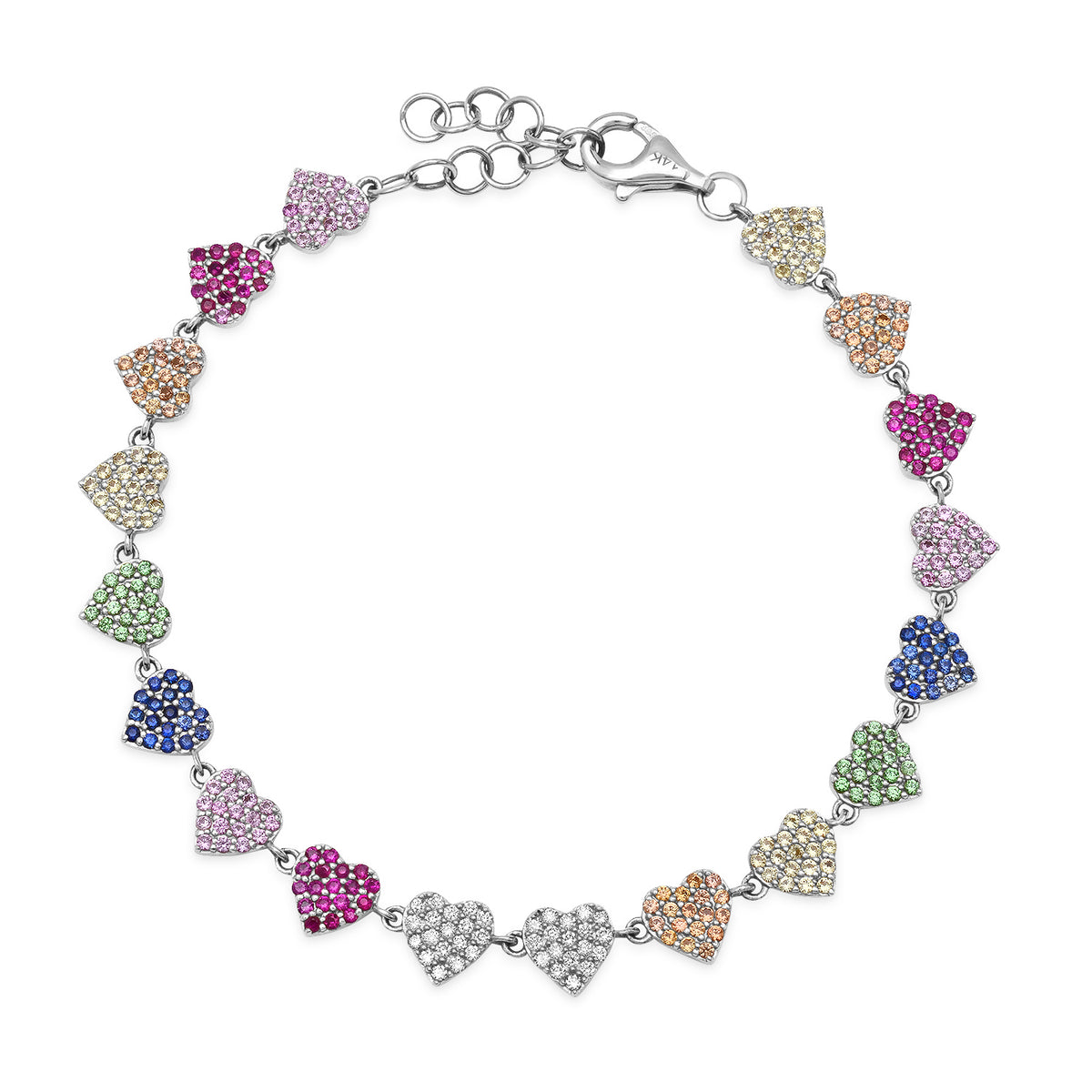 Endless Love Sapphire Heart Bracelet