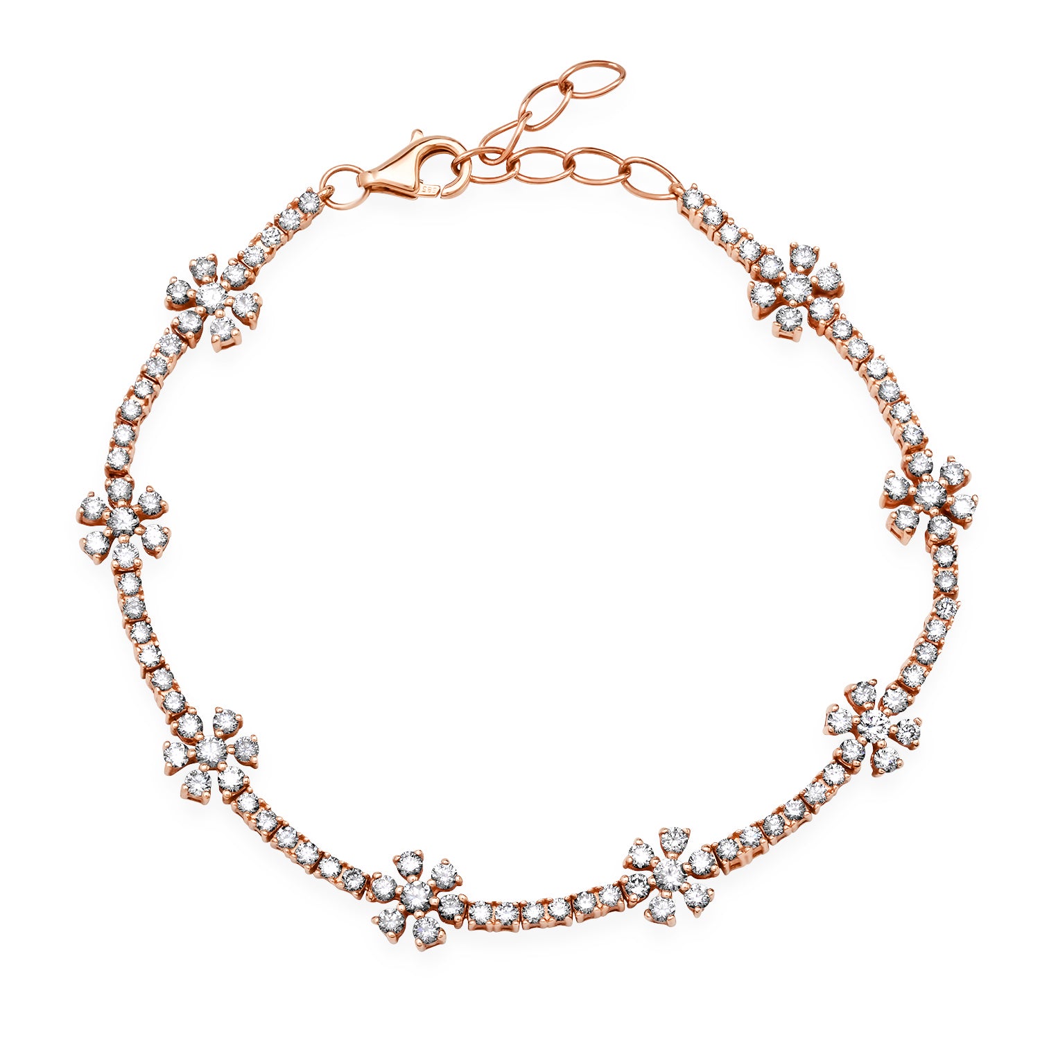 Darling Diamond Daisy Tennis Bracelet