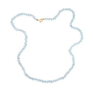 Aquamarine Gemstone Beaded Necklace