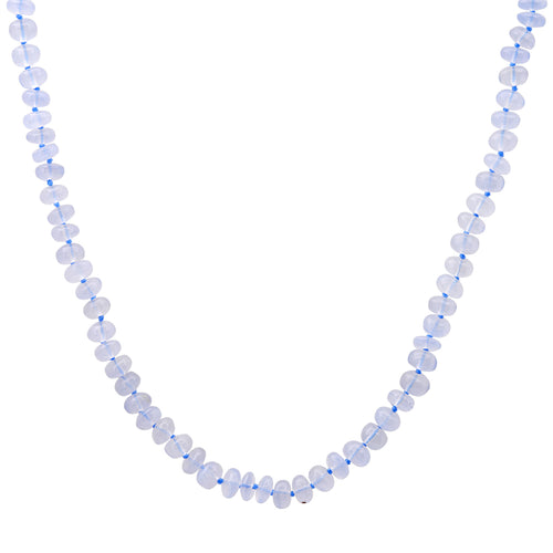 Chalcedony Gemstone Beaded Necklace