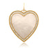 Jumbo Malachite or Mother of Pearl Heart Pendant