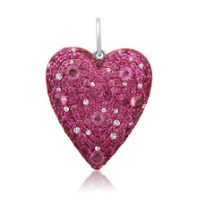 Big Love Jumbo Pink Sapphire Heart Pendant