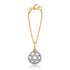 Diamond Star of David Watch Charm Bracelet