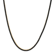 Black Beauty Diamond Tennis Necklace