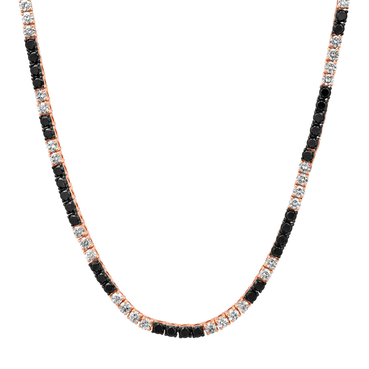 Black & White Diamond Dream Tennis Necklace