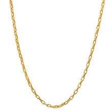 Lovely Linked Gold Chain Necklace & Diamond Clasp