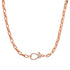 Lovely Linked Gold Chain Necklace & Diamond Clasp