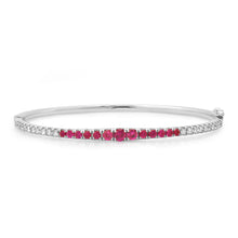 Ruby Love Diamond Bangle Bracelet