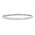 High Polish Pyramid Spike Bangle Bracelet