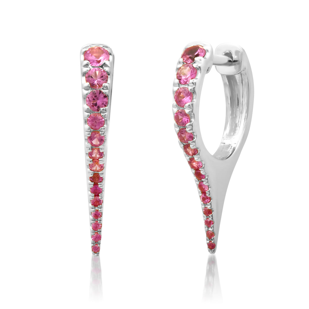  The Luxe Gemstone To the Point Diamond Dagger Earrings