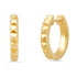 Mini Pyramid Huggie Hoop Earrings