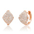 Pave Diamond Shield Huggies