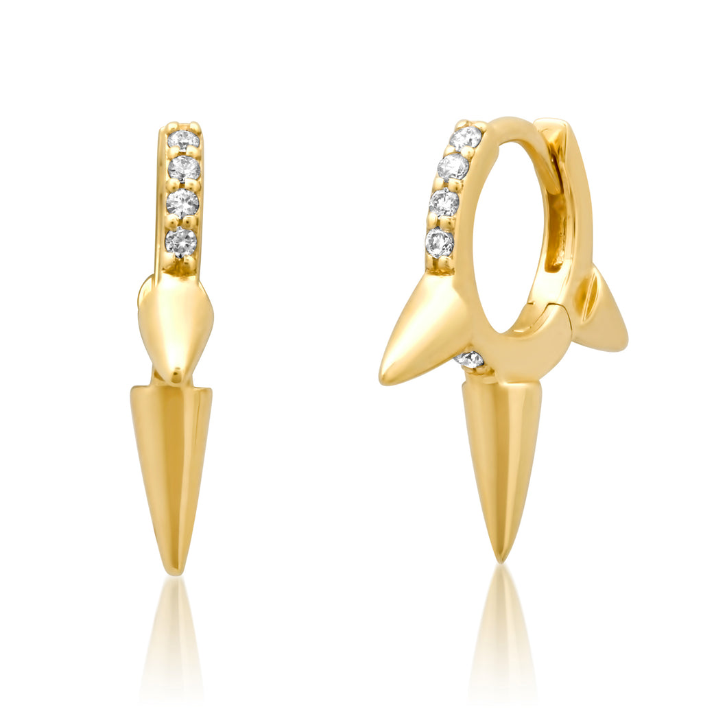 Cone stud earrings, Spike studs - Elegant Jewel Box
