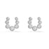 Diamond Bezel Horseshoe Stud Earrings