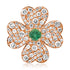 Good Luck Diamond & Emerald Clover Ring