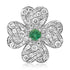 Good Luck Diamond & Emerald Clover Ring