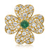 Good Luck Diamond & Emerald Clover Ring