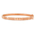 High Polish Pyramid & Diamond Spike Bangle Bracelet