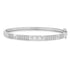 High Polish Pyramid & Diamond Spike Bangle Bracelet
