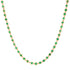 Dainty Bezel Set Emerald Chain Necklace