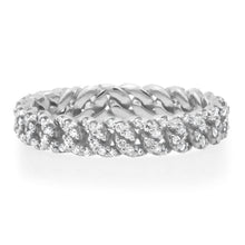 Pretty Diamond Pave Cuban Chain Stacking Ring