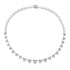 My Whole Hearts Diamond Illusion Baguette Tennis Necklace