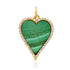 Heavenly Diamond & Gemstone Heart Charm