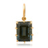Small Faceted Scalloped Gemstone Charm