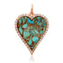 Heavenly Diamond & Gemstone Heart Charm