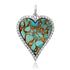 Heavenly Diamond & Gemstone Heart Charm