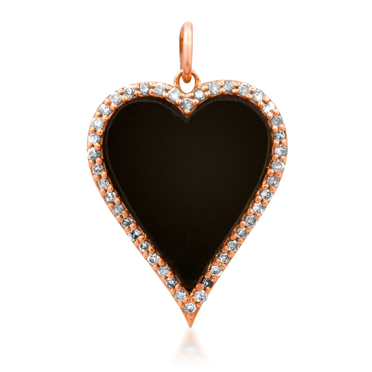 Heavenly Diamond & Gemstone Heart Charm