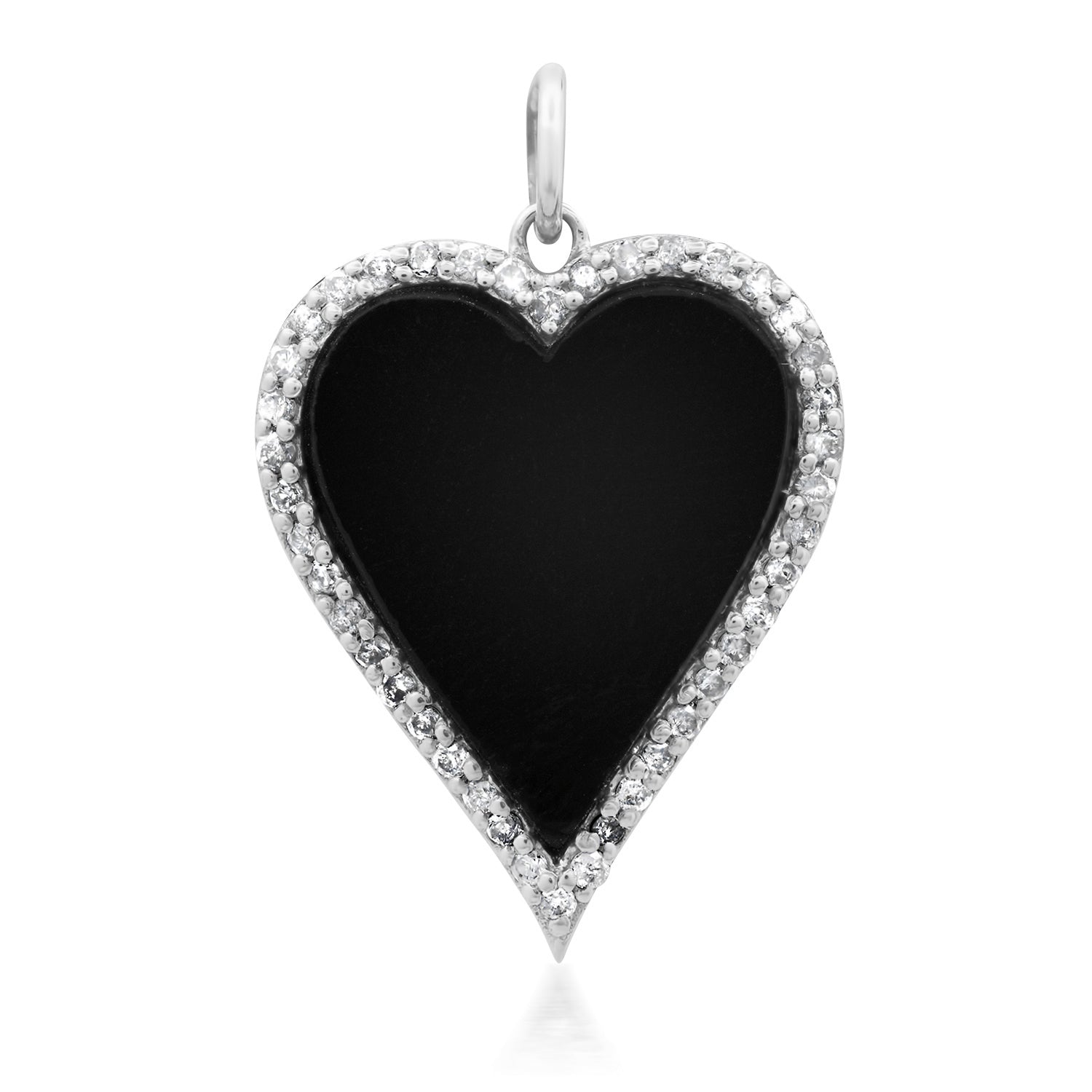 Heavenly Diamond & Gemstone Heart Charm