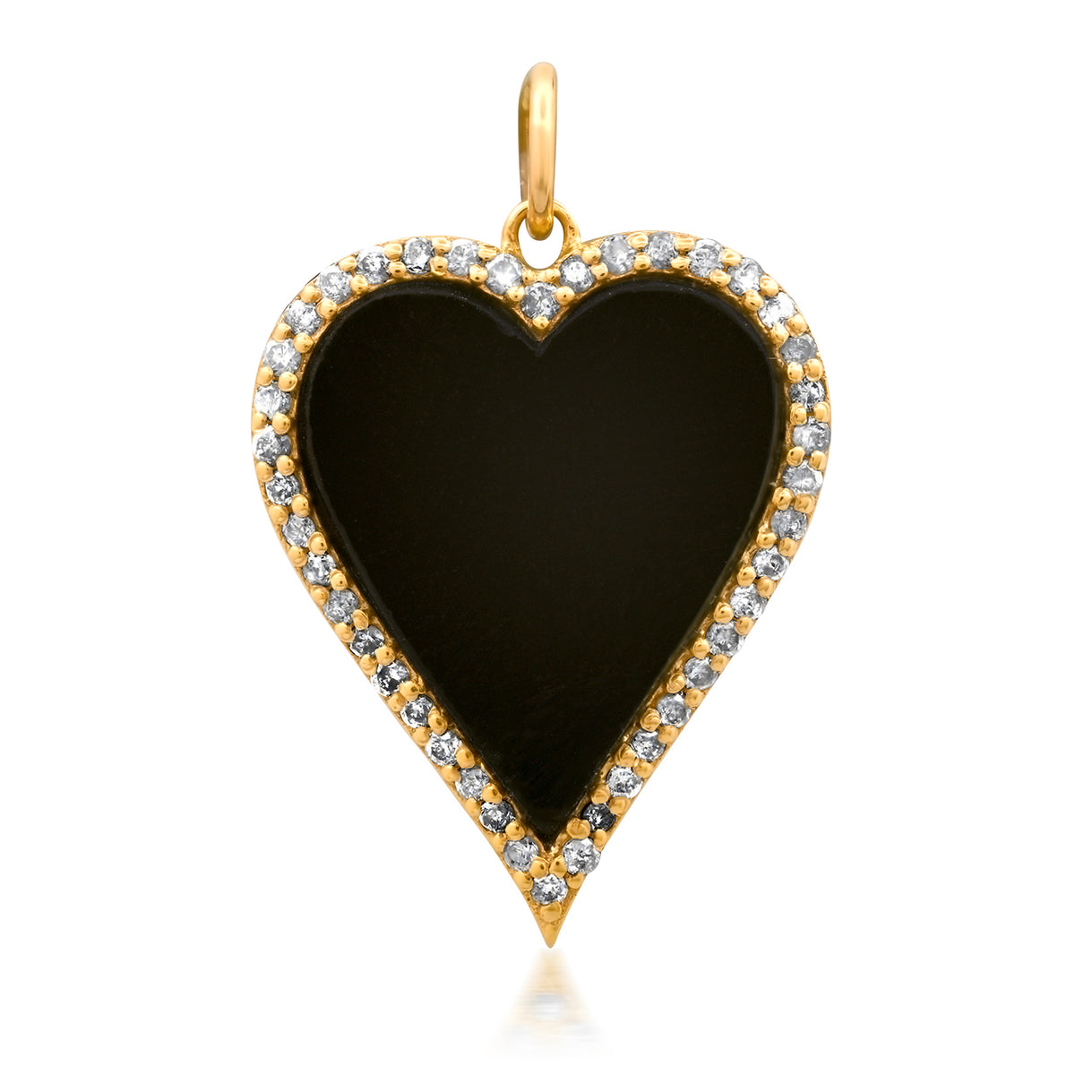 Heavenly Diamond & Gemstone Heart Charm