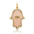 Evil Eye Diamond & Gemstone Hamsa Charm
