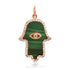 Evil Eye Diamond & Gemstone Hamsa Charm