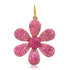 Fabulous Pink Sapphire Flower Charm