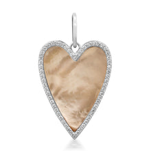 Mother Of Pearl Heart Charm