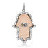 Evil Eye Diamond & Gemstone Hamsa Charm