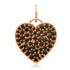 Pave Chubby Gemstone Heart Charm