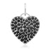 Pave Chubby Gemstone Heart Charm