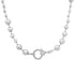 Gold Ball Chain Necklace with Diamond Clasp