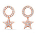 Shimmering Diamond Pave Star Earring Charms
