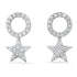 Shimmering Diamond Pave Star Earring Charms