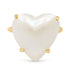 Pearl Heart Signet Ring