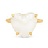Pearl Heart Signet Ring