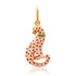 Poised Enamel & Gemstone Leopard Charm