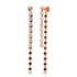 Bezel Set Diamond and Semi Precious Front Back Earrings